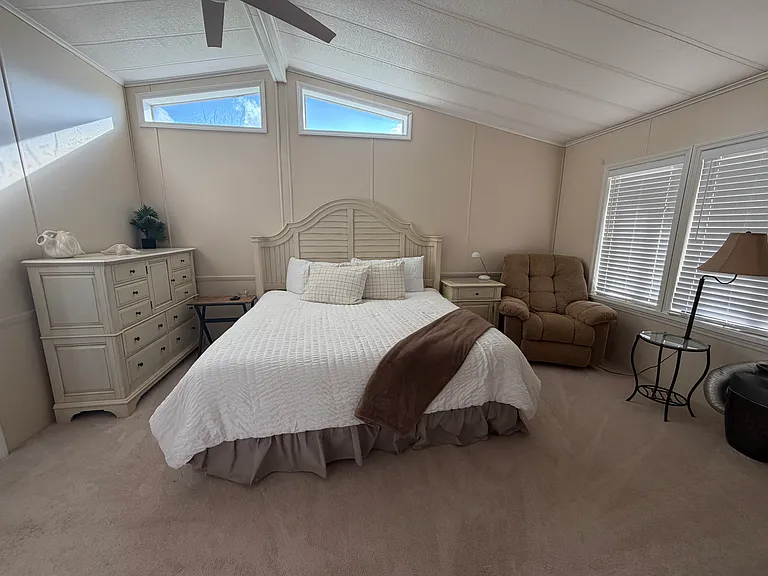 Spacious master with king size bed