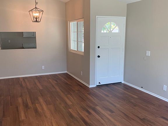 Entry, living and dining room