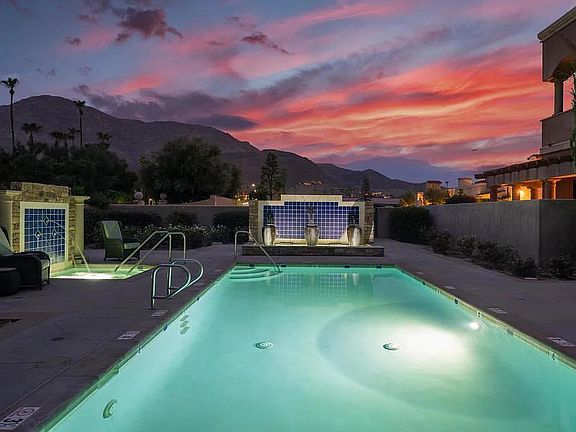 Pool and Jacuzzi Sunset