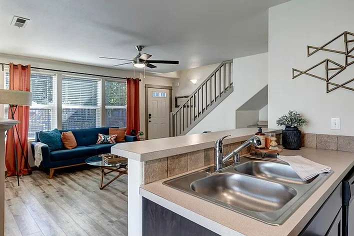 Contemporary Kitchen with Patio Access