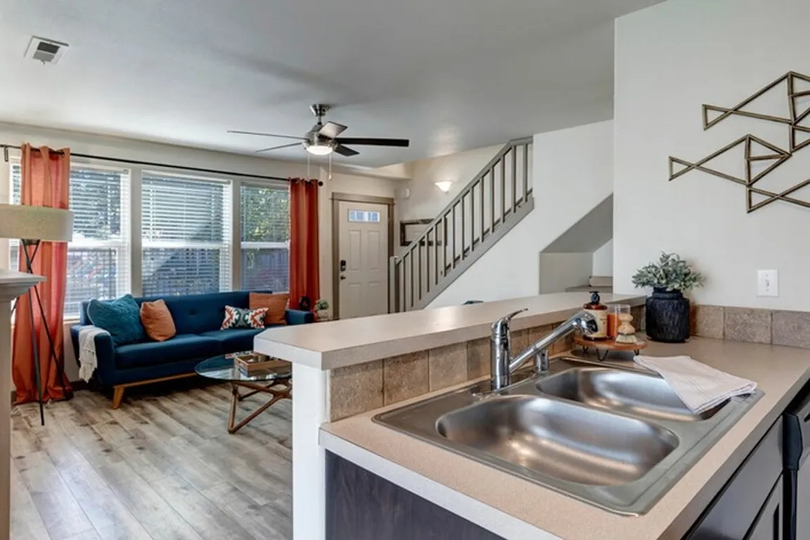 Contemporary Kitchen with Patio Access