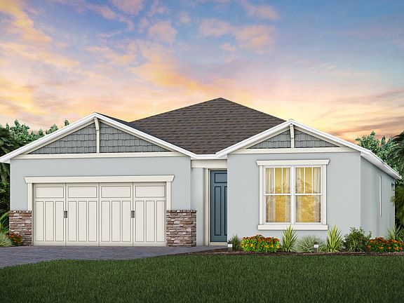 Cedar Exterior C1 with Stone