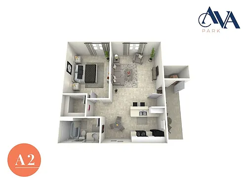 Floor plan A2 Income Qualified Homes