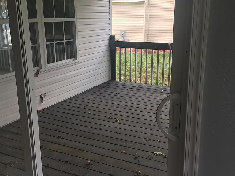 Rear deck.