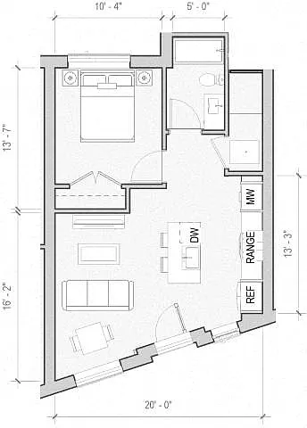 Floor plan Pine-Spruce at Boulder Commons