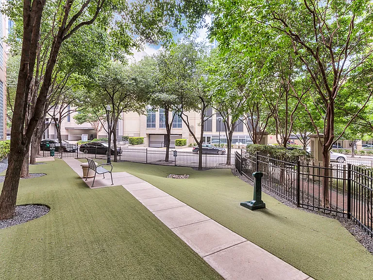 Dog Park with outdoor seating
