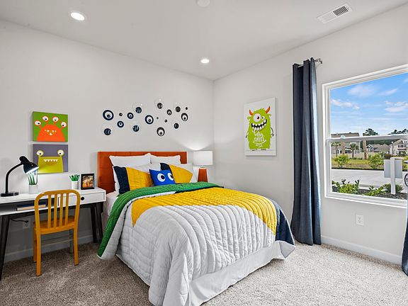 The Gibson floorplan offers two spacious secondary bedrooms.