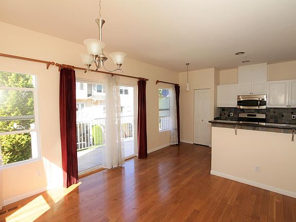 Dining room and kitchen
