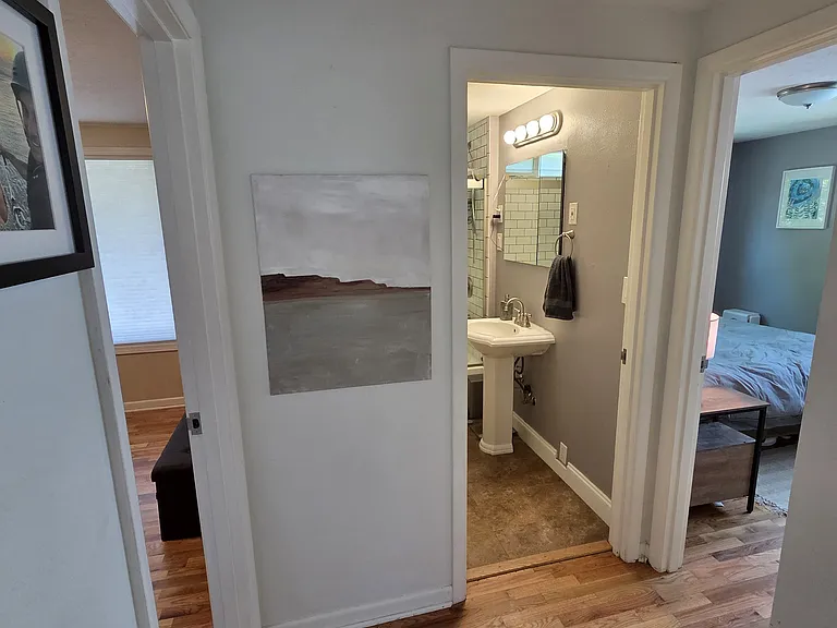 Bathroom and doors to Bedrooms