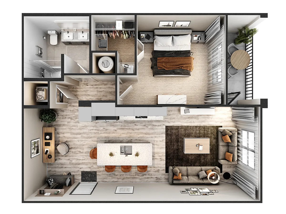 Floor plan A1-B