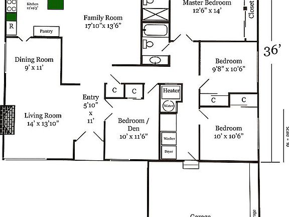 Floor Plan w Dimensions