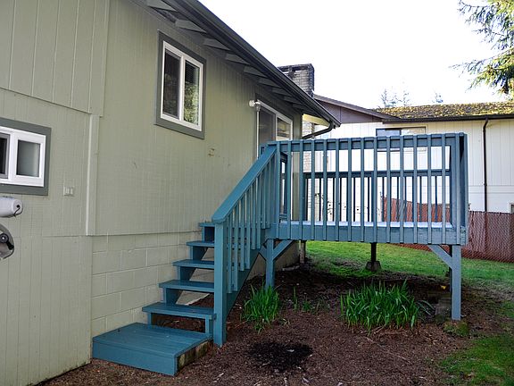 Deck and Backyard
