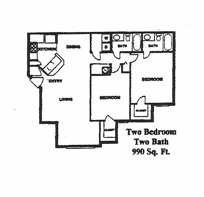 Floor plan 2 Bedroom