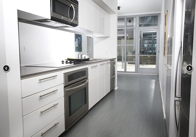 Kitchen of Alta Floorplan with stainless steel appliances