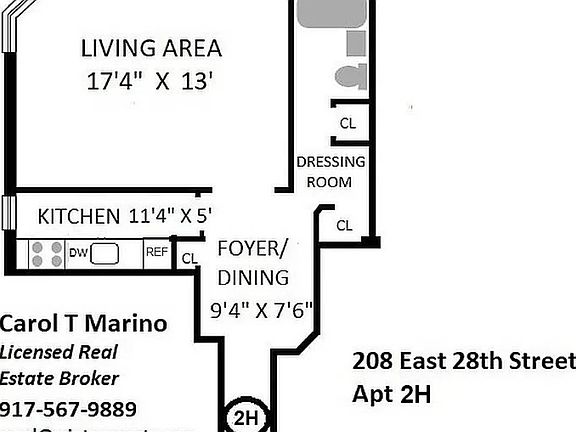 2nd image of 208 E 28th St APT 2H