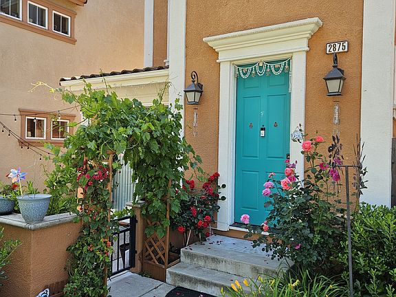 Entrance with Roses planted