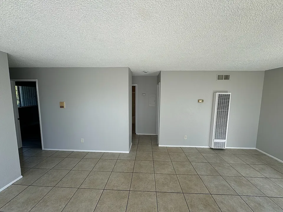 Newly painted spacious living room