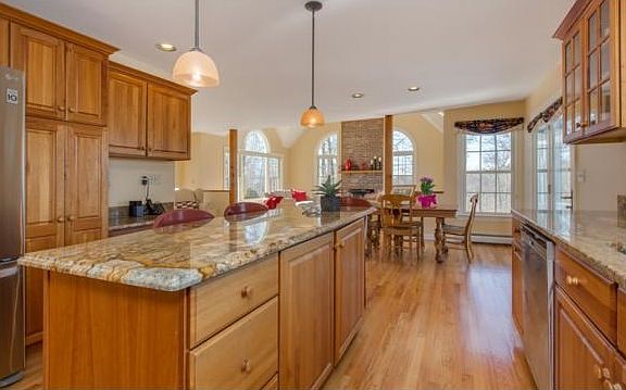 View From Kitchen to Family Rm