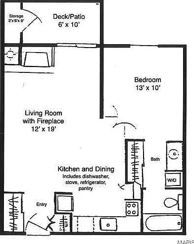 1 bed, 1.0 bath, 540 sqft, $850 — Photo 2