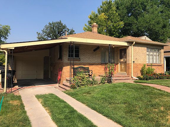 Driveway to carport and garage