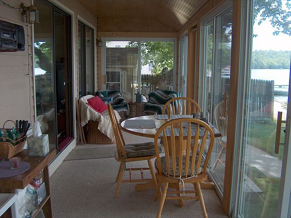 The enclosed porch