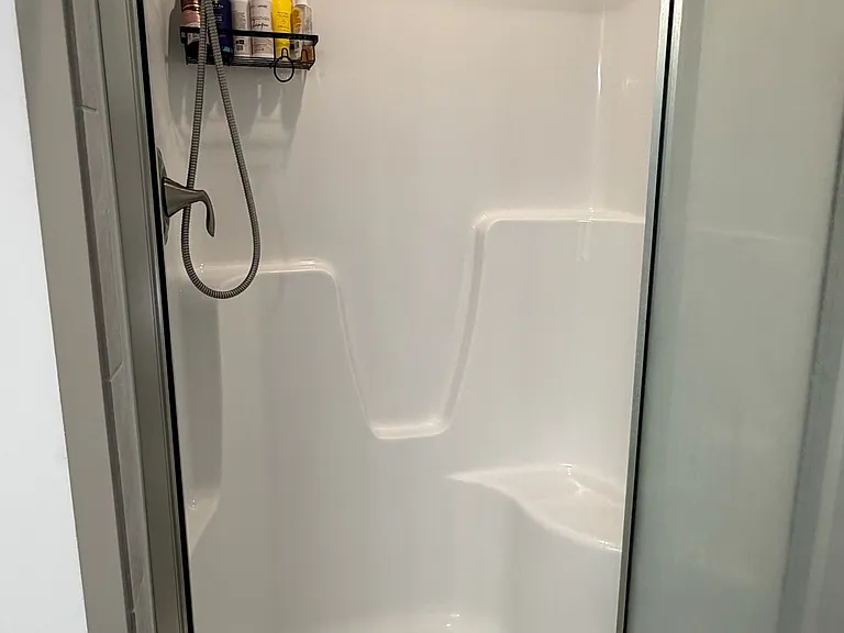 Master bathroom connected to master bedroom