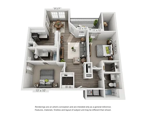 Floor plan Marquam Upgraded