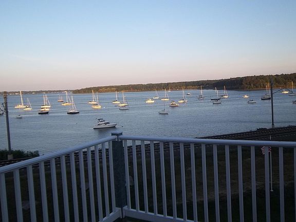 Private deck with great water view.