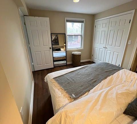 Large window, facing rear yard.