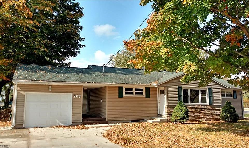 3 bedroom vinyl sided ranch home.