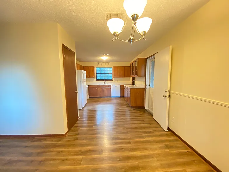 view from dining room looking toward kitchen