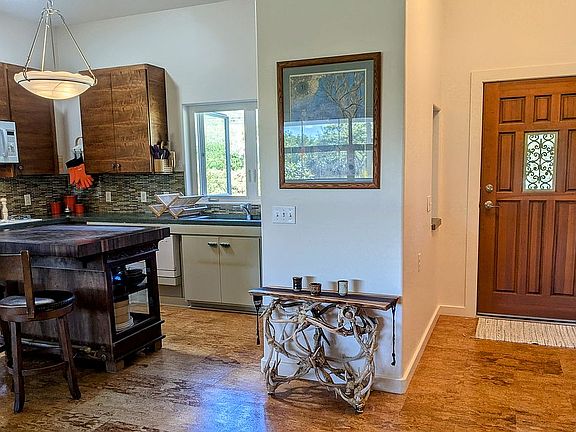 Entrance, cork floors