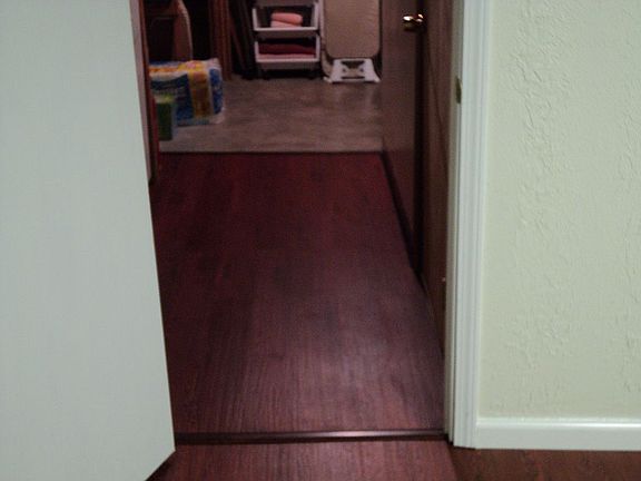 New flooring bathroom hall