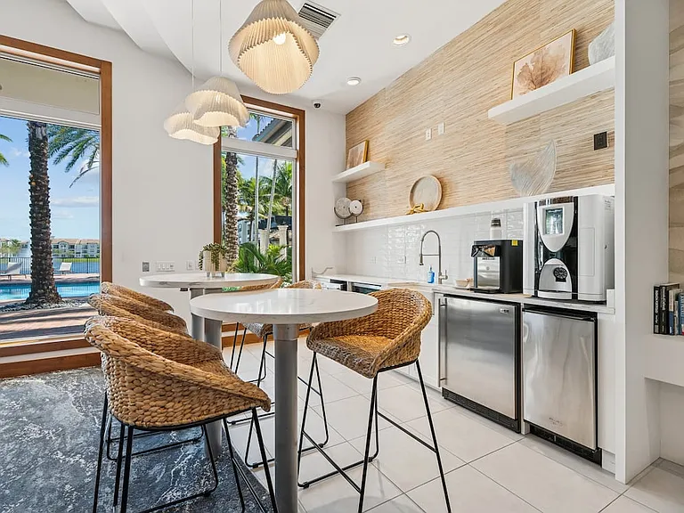Lounge with entertaining kitchenette