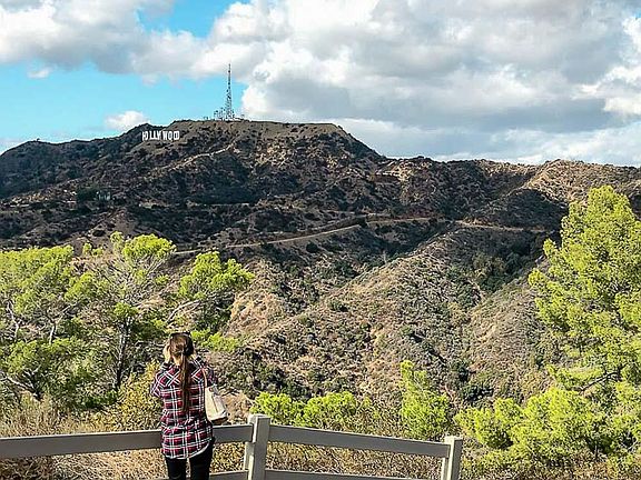 Hollywood sign to the left of your patio! Amazing
