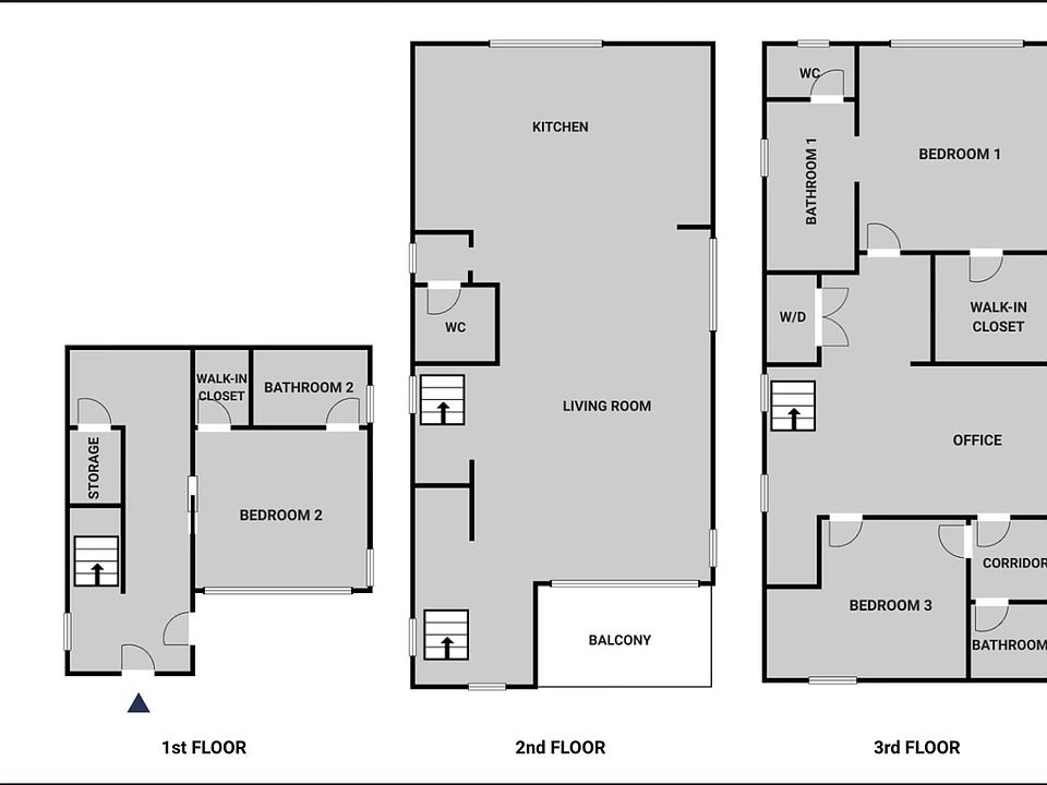 Floor Plan of all 3 floors