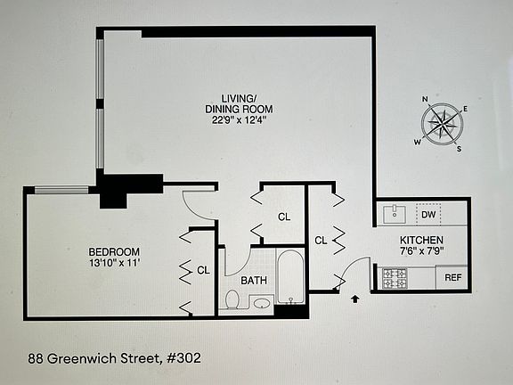 2nd image of 88 Greenwich St APT 301