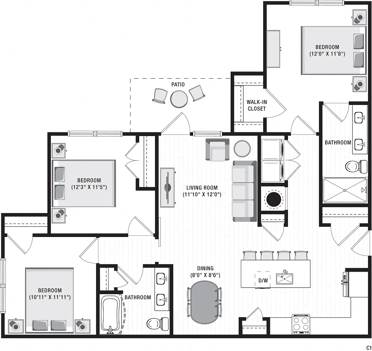 Floor plan C1
