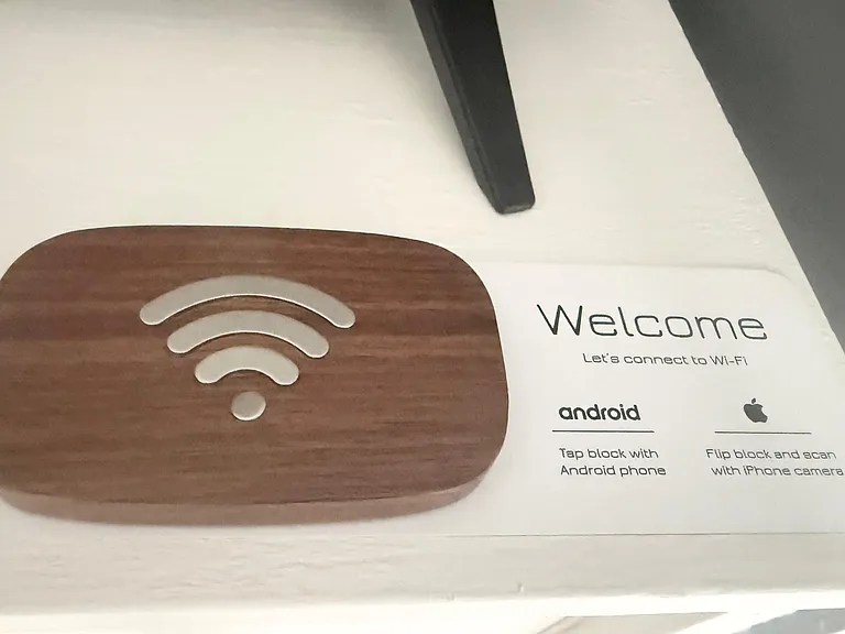 Each room comes with Tap phone portals for Internet Access