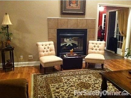 Double sided fireplace