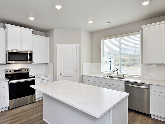 Each kitchen comes with stainless steel appliances included.