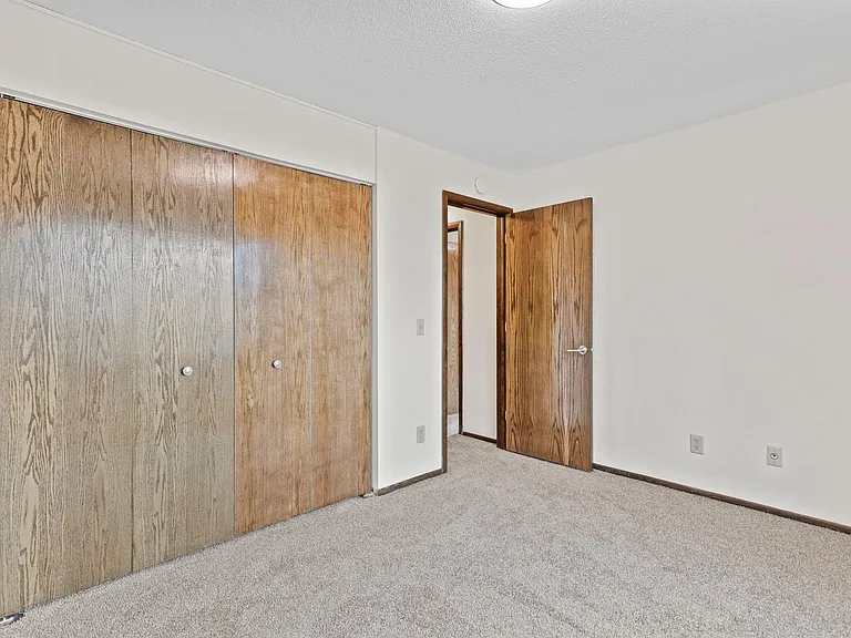 Bedroom with large closet