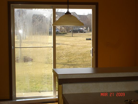 View from the eat-in kitchen