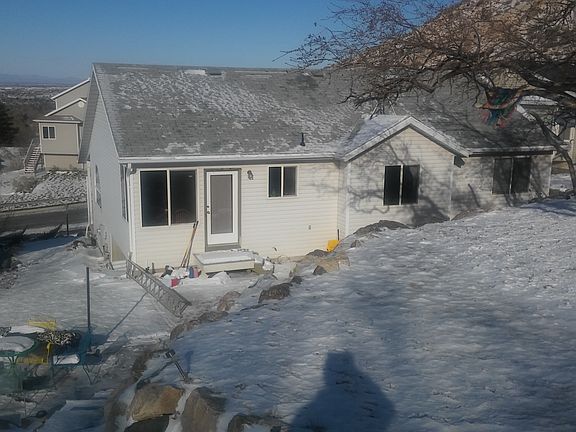 View from upper back yard