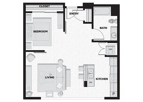 Floor plan Studio K