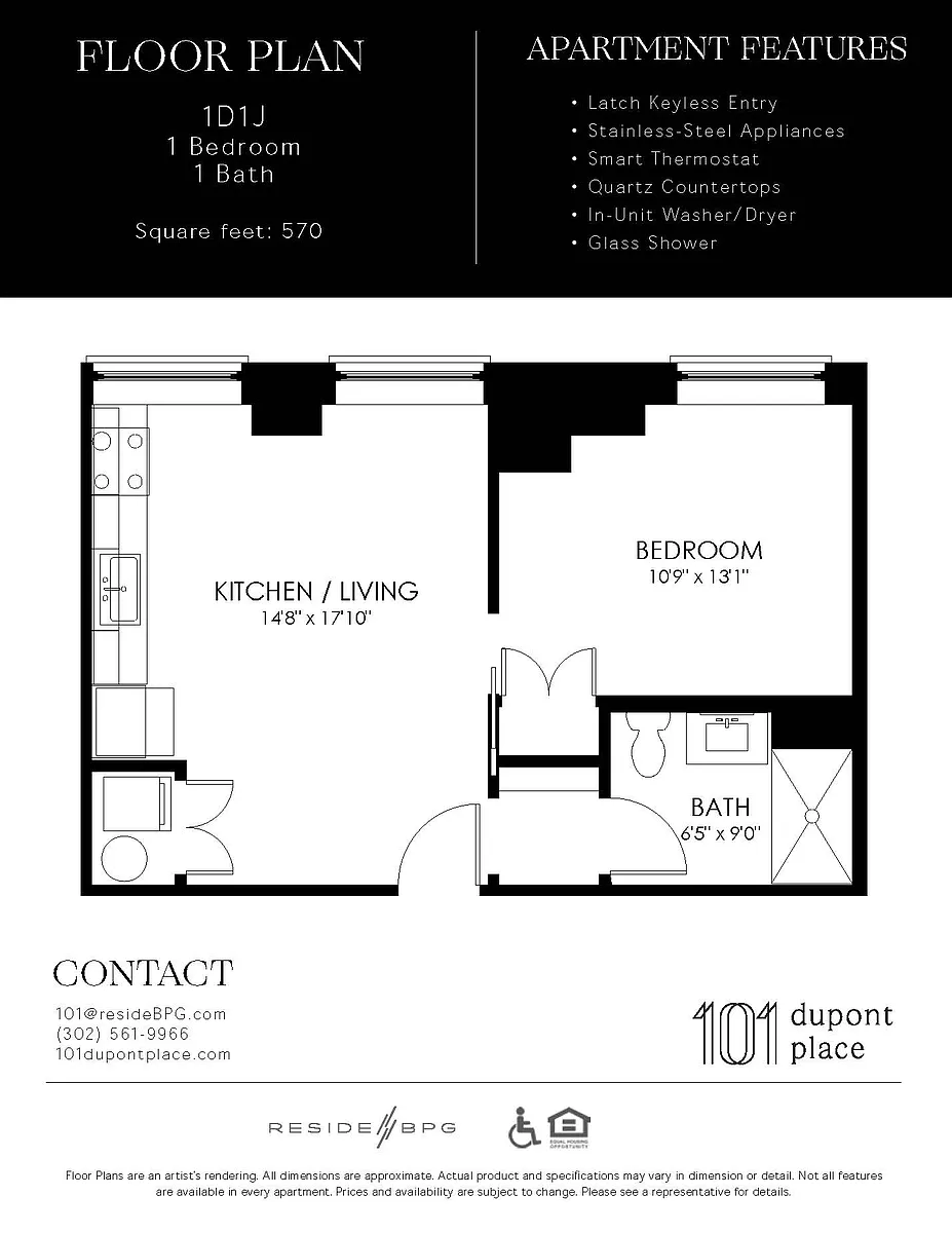 Floor plan 1D1-J