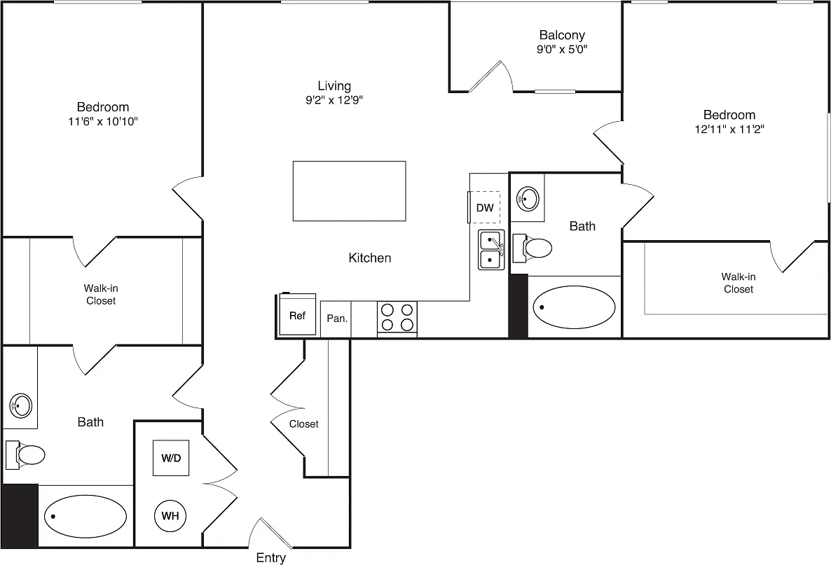 Floor plan 2C