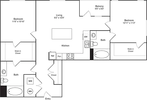 Floor plan 2C