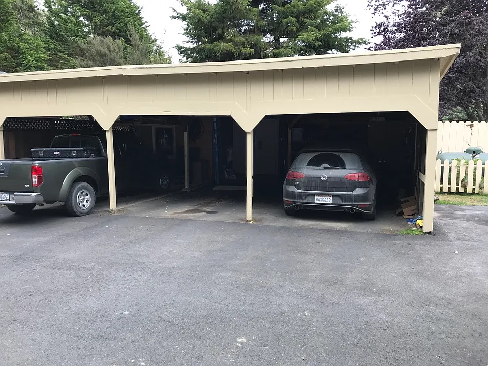 Covered parking spot