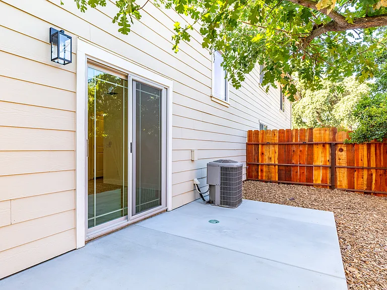 Private backyard